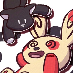 Spinda and Mr. Mew